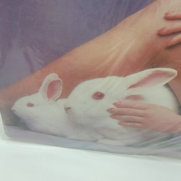 NEW NOS Vintage Mayer Bunny Soft Pantyhose Medium White Control Top Easter Bunny - Picture 2 of 6
